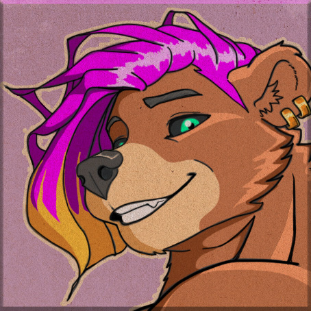 Portrait of a furry character